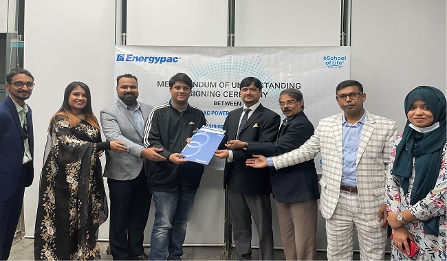 এনার্জিপ্যাক ও  গ্লোকাল লার্নিং ম্যানেজমেন্ট এর মধ্যে চুক্তি স্বাক্ষর