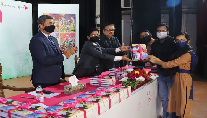 সিলেটের ৫৫টি স্কুলে ‘মুজিব’ গ্রাফিক নভেল বিতরণ করলো বিকাশ