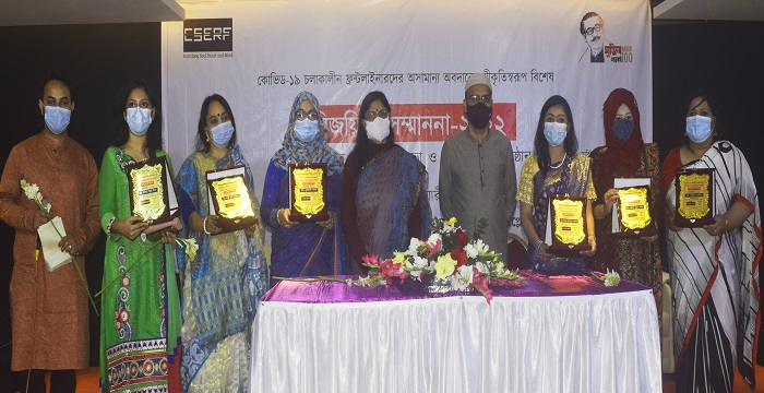 ৬  নারী যোদ্ধাকে ‘বিজয়িনী সম্মাননা-২০২২’ পদক প্রদান করল সিসার্ফ
