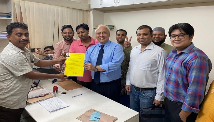 ই-ক্যাব নির্বাচনে মনোনয়নপত্র জমা দিলেন শাফকাত হায়দার