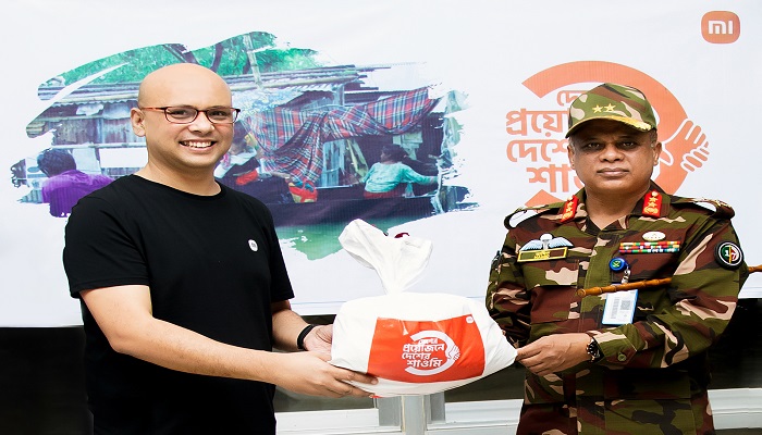 সিলেটে বন্যাদুর্গতদের পাশে দাঁড়ালো শাওমি