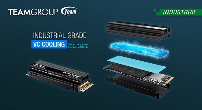 TEAMGROUP Industry's First Industrial Grade VC Cooling M.2
