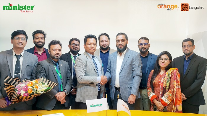 মিনিস্টার ইলেকট্রনিক্স -এর সঙ্গে বাংলালিংক-এর চুক্তি