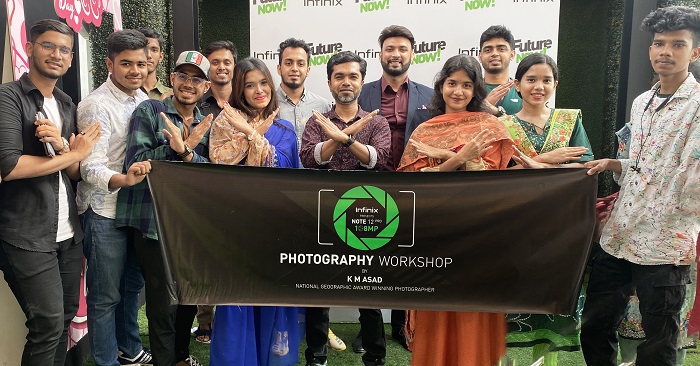 ইনফিনিক্সের মোবাইল ফটোগ্রাফি ওয়ার্কশপ করালেন আন্তর্জাতিক পুরস্কারপ্রাপ্ত ফটোগ্রাফার কে এম আসাদ