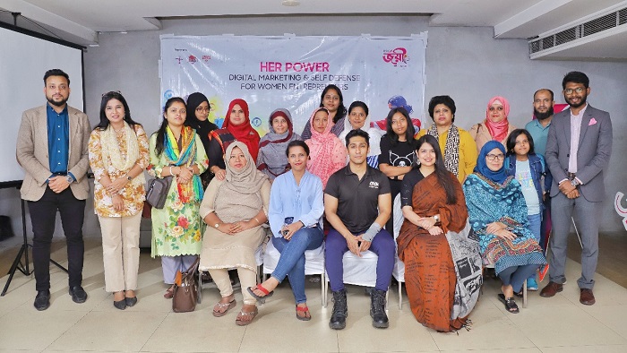 আইপিডিসি জয়ী’র ডিজিটাল মার্কেটিং ও সেলফ-ডিফেন্স বিষয়ক ট্রেনিং
