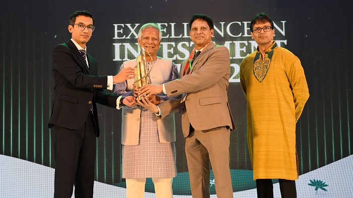 বিনিয়োগ সম্মেলনে ওয়ালটন পেলো ‘এক্সিলেন্স ইন ইনভেস্টমেন্ট অ্যাওয়ার্ড ২০২৫’