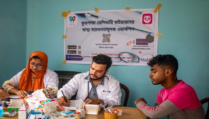 ডেলিভারি পার্টনারদের জন্য ফুডপ্যান্ডার বিনামূল্যে হেলথ ক্যাম্প