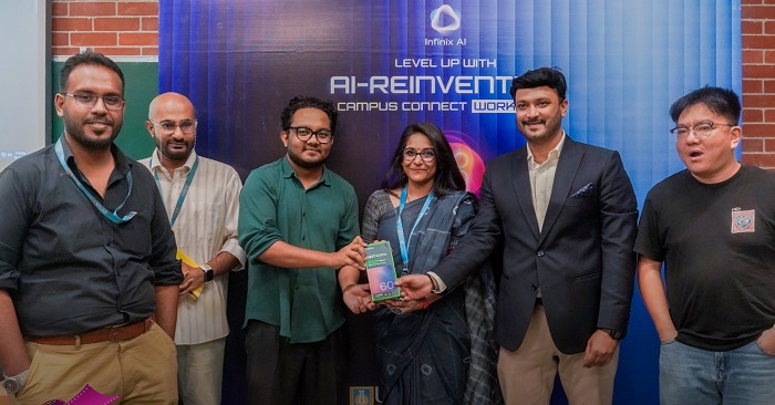ইনফিনিক্স-এর উদ্যোগে বিশ্ববিদ্যালয় শিক্ষার্থীদের এআই প্রশিক্ষণ কর্মশালা