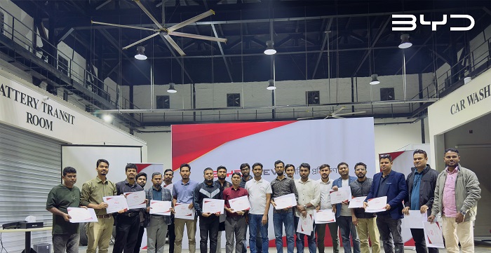 এনইভি মেকানিক ট্রেনিং প্রোগ্রাম চালু করল বিওয়াইডি
